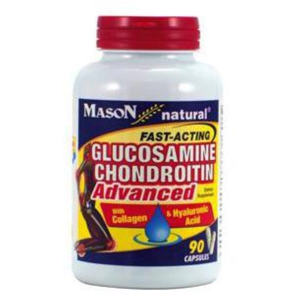 Mason Vitamins Glucosamine Chondroitin with Collagen and Hyaluronic Acid, 90 Capsules, 1453-90