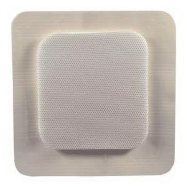 MediPurpose MediPlus Comfort Foam Border Ag Island Dressing, MP1010PFCAG, 4 in x 4 in (10.2 cm x 10.2 cm)