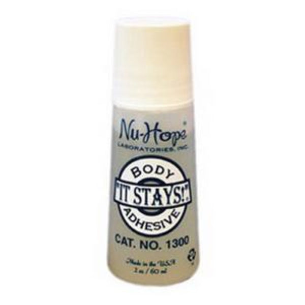 Nu-Hope It Stays Body Adhesive 1300, 2 oz roll-on bottle