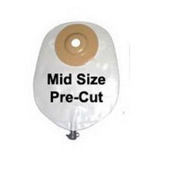 Nu-Hope One-Piece Adult Urinary Pouches, Round and Oval, 8356, Round Pre-Cut, 20 oz (591 mL), 3/4" Stoma