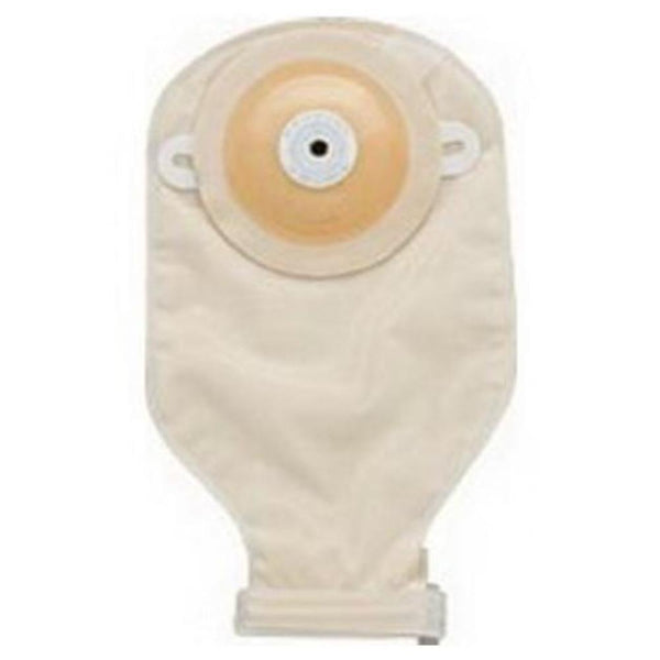 Nu-Hope One-Piece Drainable Ostomy Pouches, Round and Oval, 40-7207, Round 7/8, Precut, Flat, Clamp