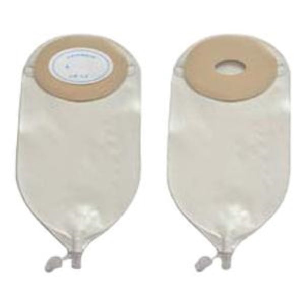 Nu-Hope One-Piece Drainable Ostomy Pouches, Round and Oval, 40-7234-RC, Oval 3/4 x 1/2, Trim-to-Fit, Flat, Clamp