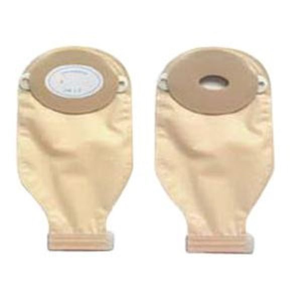 Nu-Hope One-Piece Drainable Ostomy Pouches, Round and Oval, 40-7574-C, Oval 1-3/4 x 3-1/4, Trim-to-Fit, Convex, Clamp
