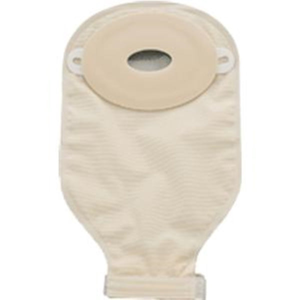 Nu-Hope One-Piece Drainable Ostomy Pouches, Round and Oval, 7235, Oval 3/4 x 1-1/2, Precut, Flat, Clamp