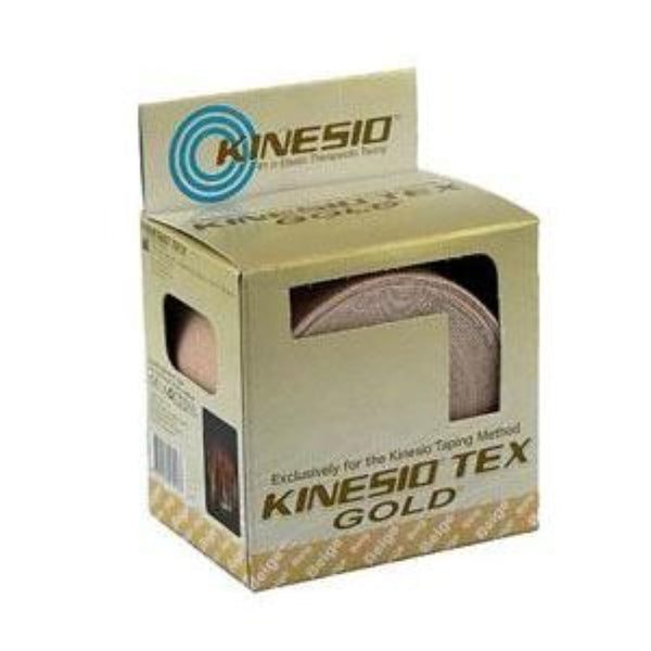 Scrip Kinesio Tex Gold Wave Elastic Athletic Tape, 755-0001, 1 in (2.5 cm) Beige, Pack of 2 Rolls
