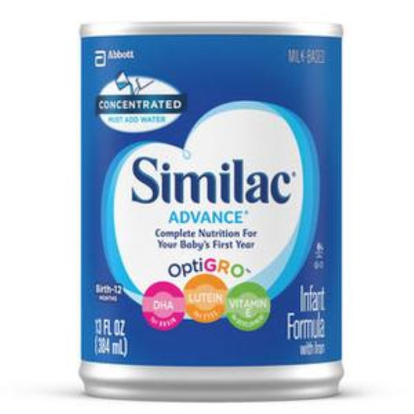 Similac Advance Concentrated Liquid Infant Formula with Iron, 13 fl oz (384 mL) Can, 56973