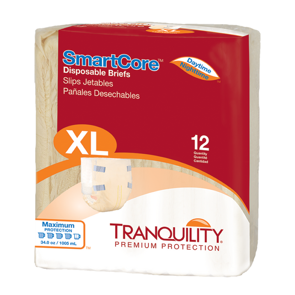 Tranquility SmartCore Disposable Incontinence Briefs