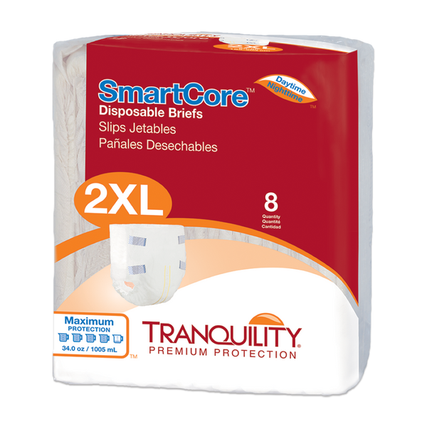 Tranquility SmartCore Disposable Incontinence Briefs